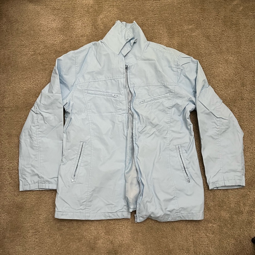 Light Blue Zip Up
